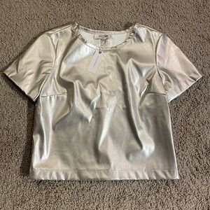 Anthropologie Porridge XS Gold Shimmer Top New With Tag NWT - priced to sell